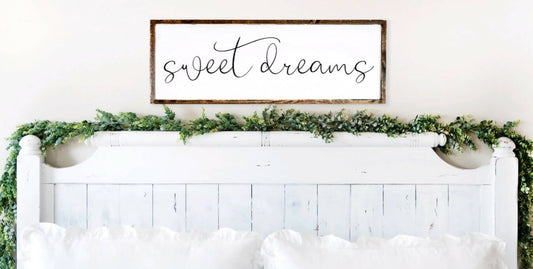 Sweet Dreams Wood Sign